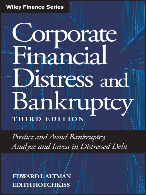Cover image for Corporate Financial Distress and Bankruptcy